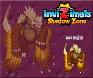 Puzzle Rock Dragon. Invizimals Shadow Zone. Ροκ δράκοι ζουν σε κρατήρες των ηφαιστείων
